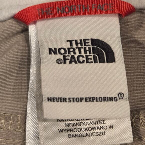 The North Face TNF Hiking Travel Outdoor Nylon Stretch Shorts Beige Size 6 - Picture 7 of 11